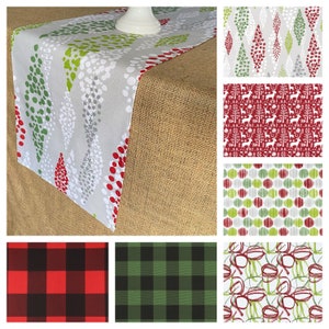 Christmas Holiday Table Runner Centerpiece Christmas Decor Decoration Rustic Vintage Home Decor Winter Linens Kitchen Dining Room Gift