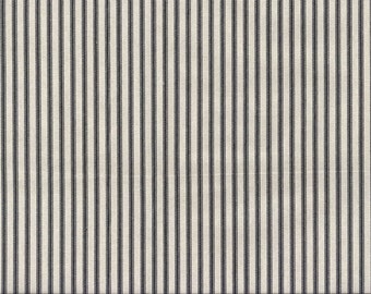 Black and Ivory Ticking Stripe Curtain Panels Valance Curtains Window Treatments Panels Shade Country Farmhouse Kitchen Cafe Curtains