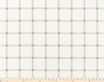 Tan Taupe Gray Plaid Curtain Panels Windowpane Curtains Modern Farmhouse Home Decor Window Treatments Kitchen Valance Cafe Panels Drapes