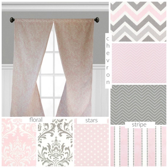 Baby Pink And Gray Curtains Nursery, Light Pink Curtains Canada