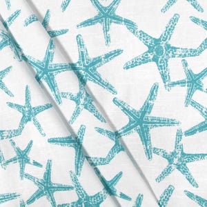 Nautical Fabric By the Yard Coastal Living Home Decor Fabric Medium Weight Upholstery Cotton Sewing Craft Supplies Beach House Decor