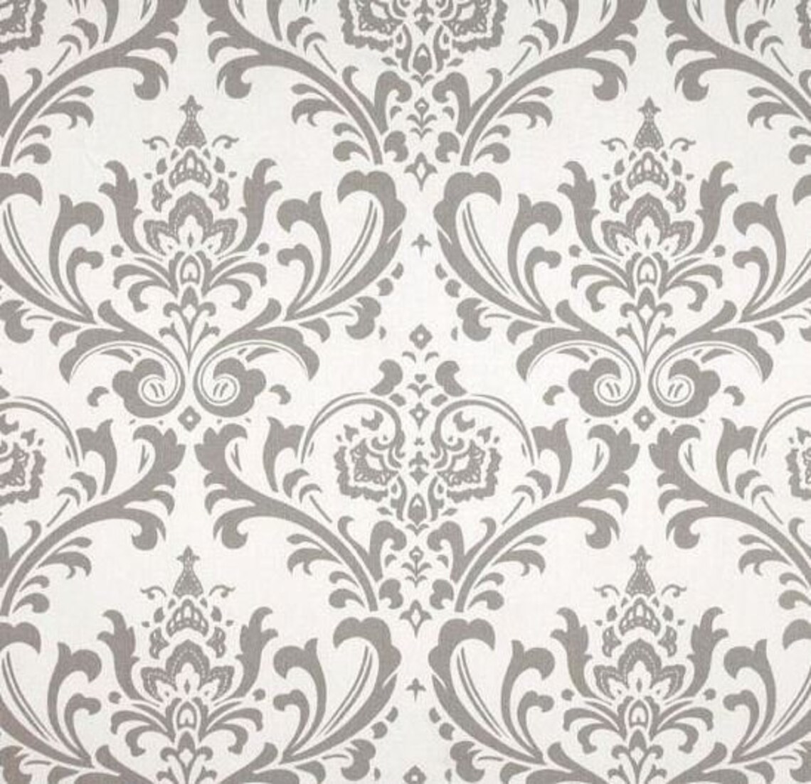 Gray Curtains Gray Floral Curtain Panels Window Treatments Etsy