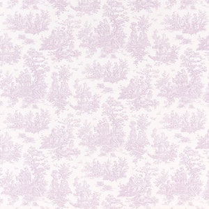 Light Purple Toile Tablecloth French Colonial Home Decor Lavender Table Cover Linens Orchid Cloth Traditional Overlay Nursery Baby Shower