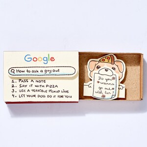 Carte de proposition personnalisée/ Carte de date/ Carte d’amour/ Demandez à un gars de sortir la carte Matchbox/ Cadeau surprise unique pour lui/ Veux-tu sortir avec moi/ LV145