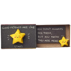 Origami Matchbox Karte/ Freundschaftskarte/ Beste Freunde sind wie Sterne / Einzigartige handgemachte BFFs Geschenk / Papierkunst / Beste Freundin Geschenk / BFF Geschenk / OR001