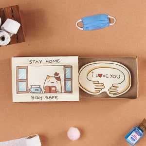 Social Distance Card, Positive Vibes card, Keep in touch with Friends and Family, Cheer up Card, Good Luck Card, &#39;Stay home Stay Safe&#39; OT142