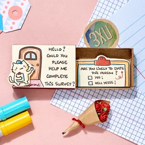 Valentine's Day Proposal Card/ Date Me Card/ Love Card/ Unique Surprise gift for Her/ Him/ LGBT Proposal Card/ Will You Go on a Date with Me