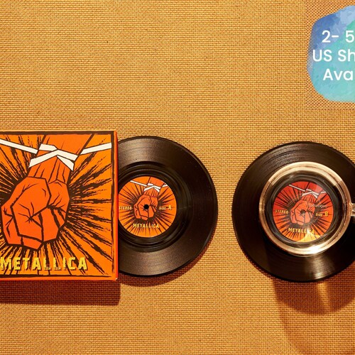 Vinyl Record Coasters Set of 2 Elvis Presley Music Coasters Etsy