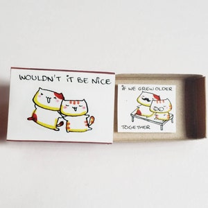 Cartão de Dia dos Namorados espirituoso/Cartão de aniversário fofo/Cartão de amante de gatos/Presente surpresa de aniversário/Não seria legal/Se envelhecêssemos juntos/ LV120