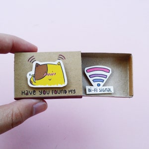 Witty LGBT Love card /Cute Funny Gay Love Card/ Unique Love gift / Have you found my Bi-fi signal/ LV127