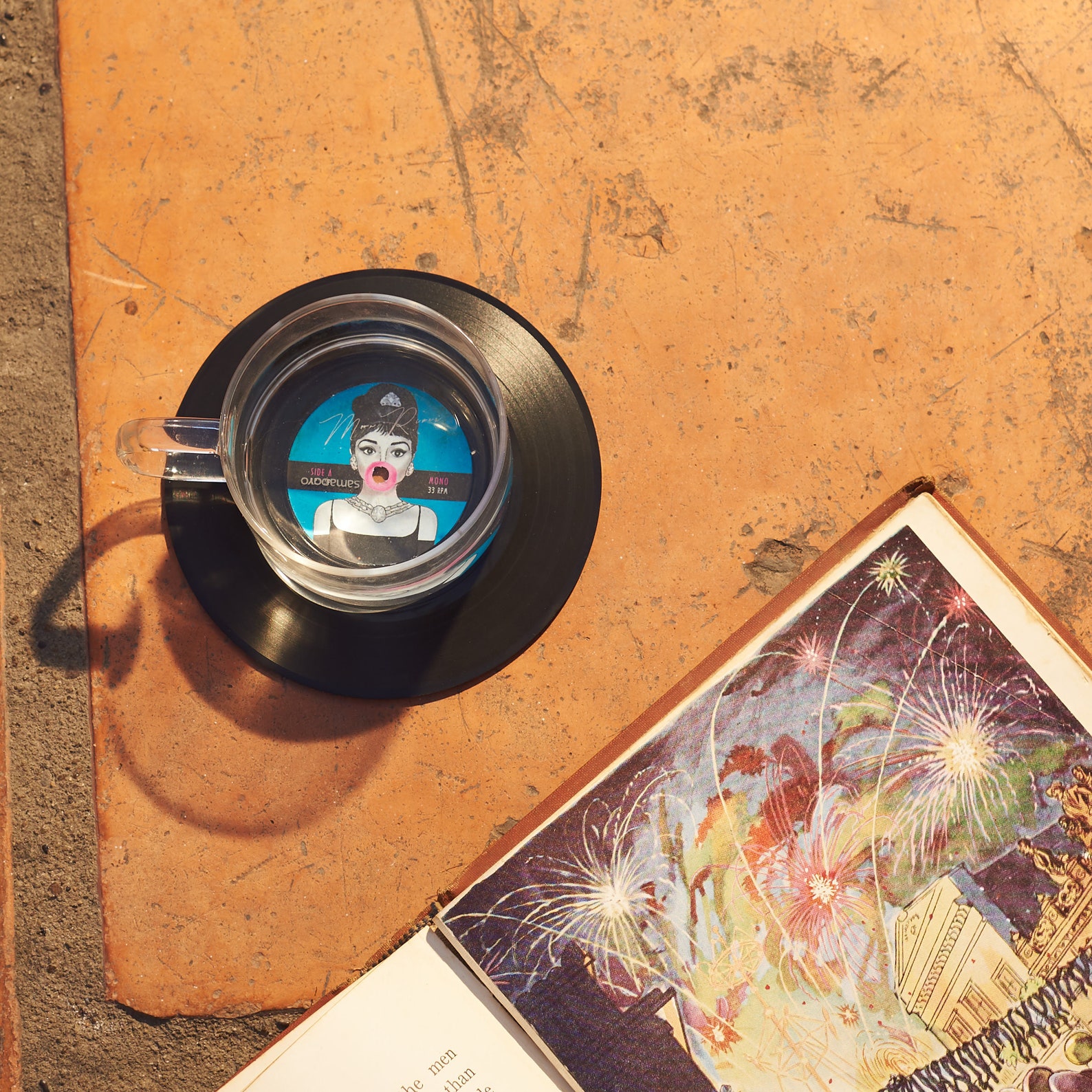 Vinyl Record Coasters Set of 2 Retro Music Coasters Etsy