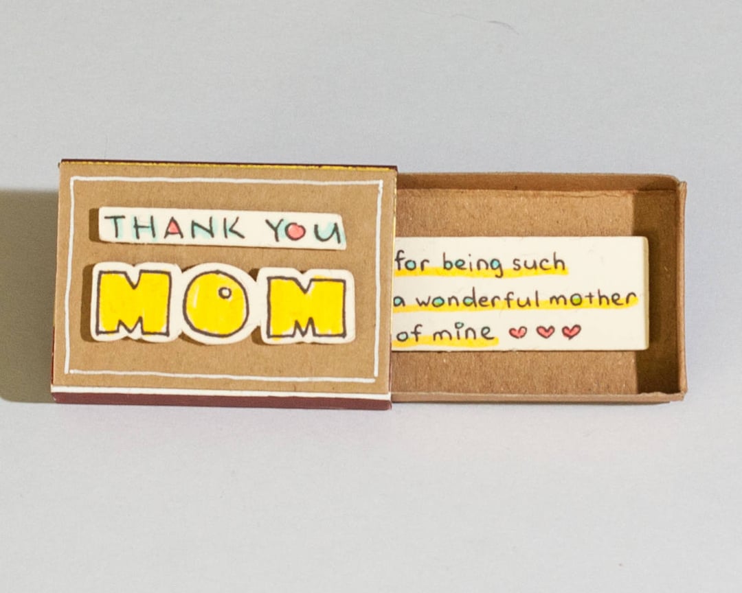Cute Mother Card, Gift for Mom, Unique Handmade Card for Mom, Gift for