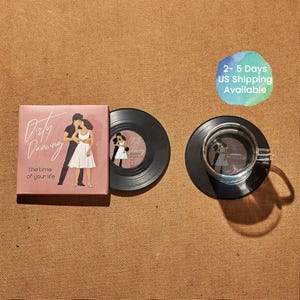 Dirty Dancing Schallplatten Untersetzer, 2er Set, LP Untersetzer, Vintage 60er Jahre Swing Musik, Cooles Geschenk für Musikliebhaber, Zeit meines Lebens