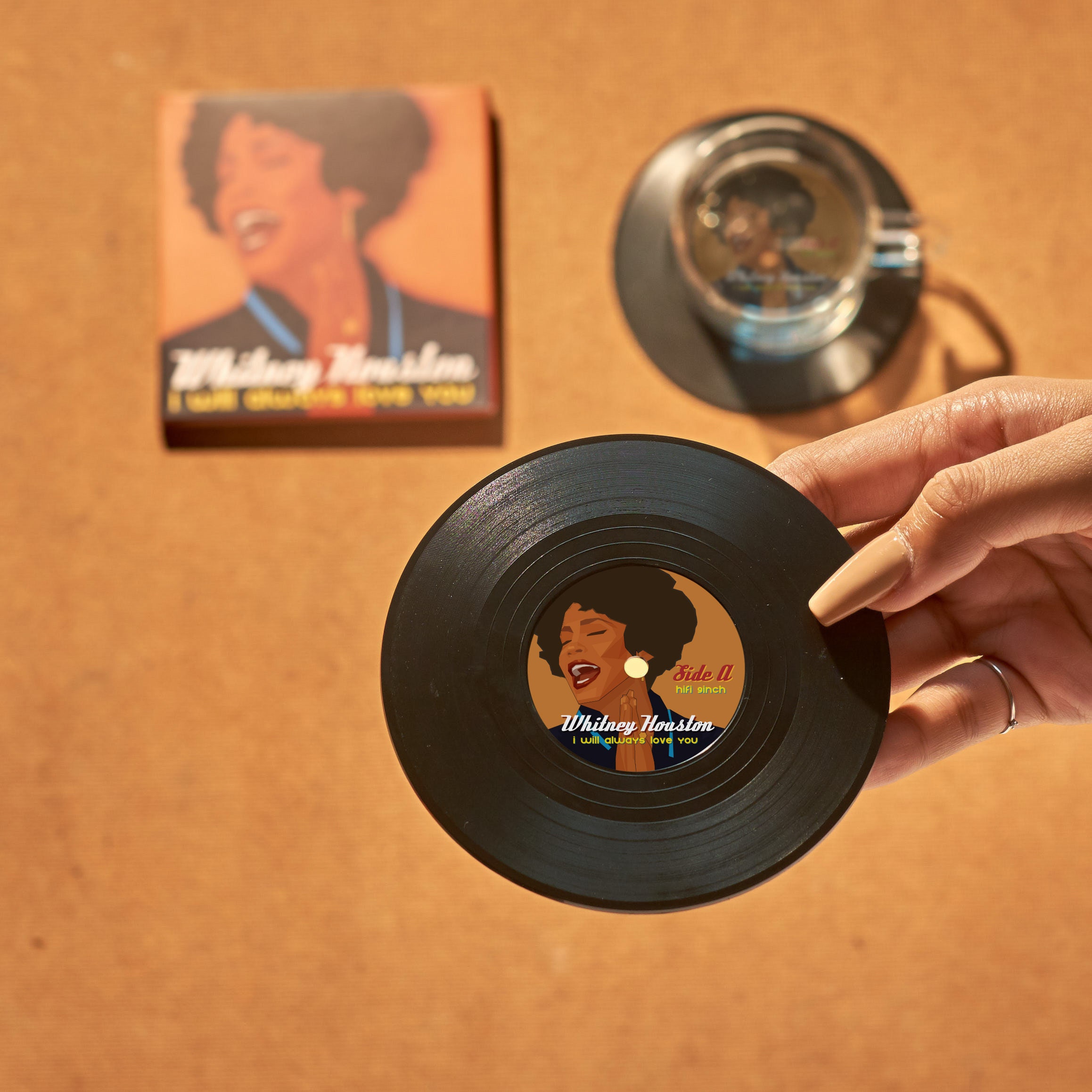 Whitney Houston Vinyl Record Coasters, Set of 2, 90s Music Coasters, Album  Cover, Gift for Music Lovers, I Will Always Love You - Etsy New Zealand, image size:2317x2317