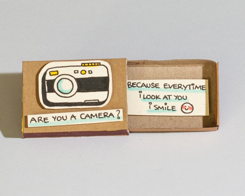 Funny Camera Love Card/ Cheesy Gift for Her/ Unique Gift/ Cute Etsy