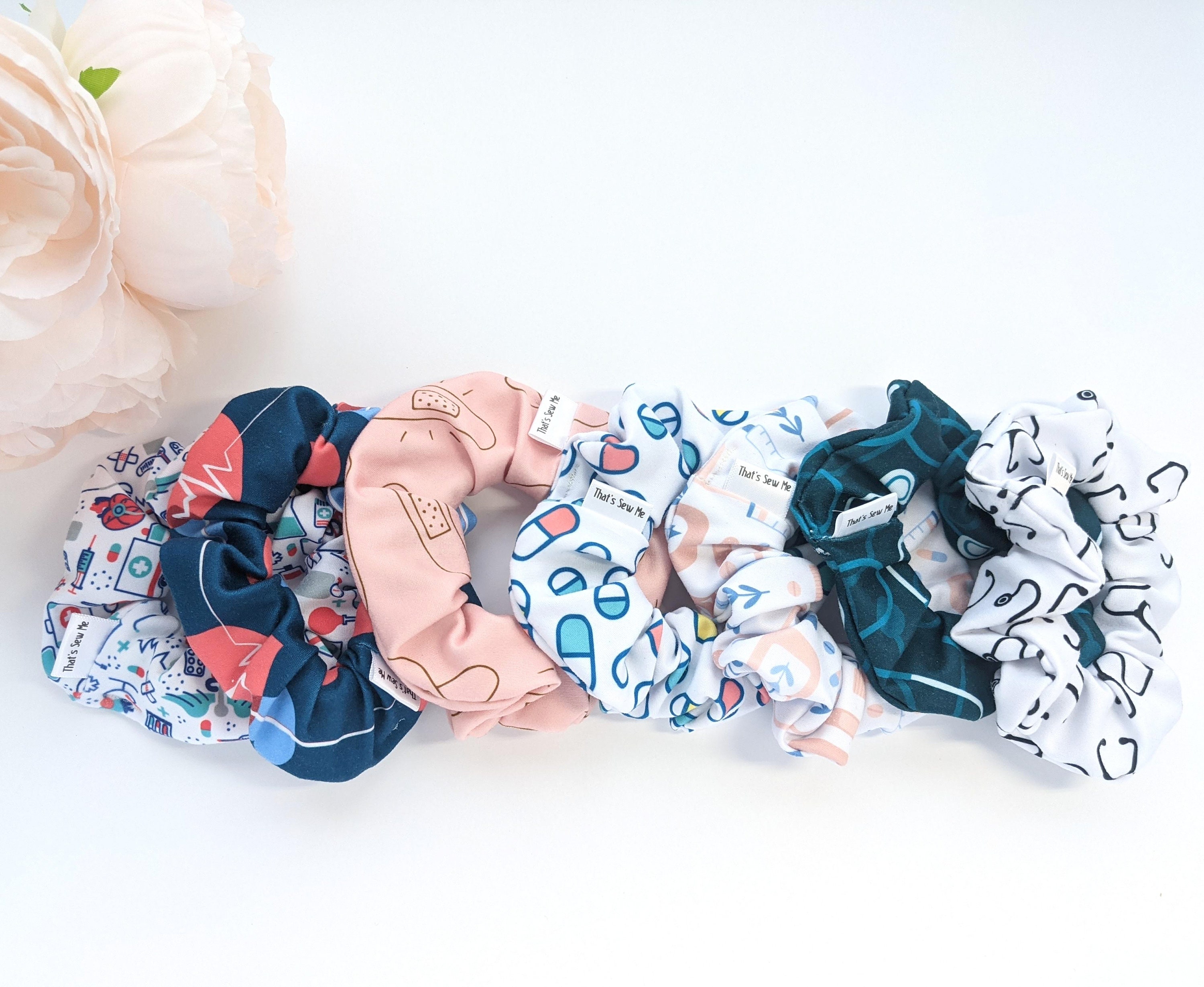 Medical Scrunchies, Nursing Hair Ties, Nurse Scrunchies, Tech Accesso…