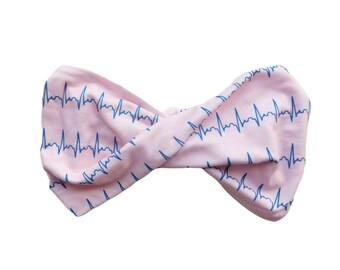 Nurse Headband, Wide Twist Headband for Women, Nursing Student Gift, Mask Headband, Heart Rate Headband, ER Nurse Accessories