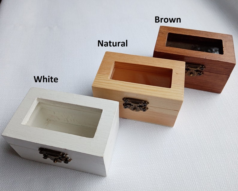 ring box, Personalized ring box with glass lid, wedding box, wooden ring box ,ring bearer box,engagement ring box, custom ring holder R50 image 7