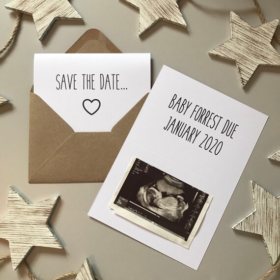 save the date baby announcement