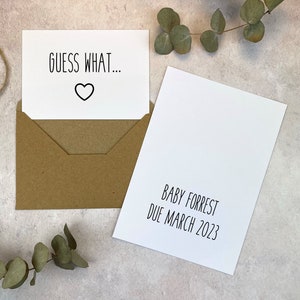 Surprise Pregnancy Announcement Card, Baby Announcement Card, Pregnancy Reveal Ideas, Baby Reveal Ideas, We're Pregnant Card image 3