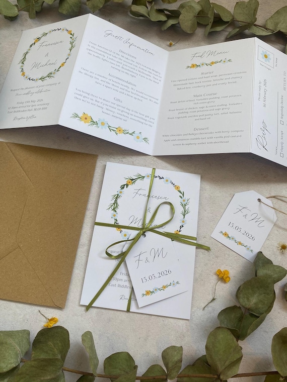 Wedding invitation front page | Honestweddingadvice.com