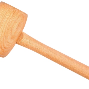 Michihamono Japans handgereedschap houtbewerking 300 g houtsnijwerk ronde houten hamer, om gutsen en beitels in houtsnijwerk te hameren