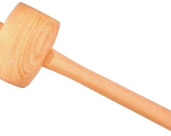 Michihamono Japanese Woodworking Hand Tool 300g Wood Carving Round Wooden Mallet, to Hammer Gouges & Chisels in Woodcarving