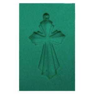 Stampo a pressione per gioielli in argilla argentata PMC 40 mm x 30 mm, crocifisso pendente, stampo a croce larga 2, per argilla di metallo prezioso