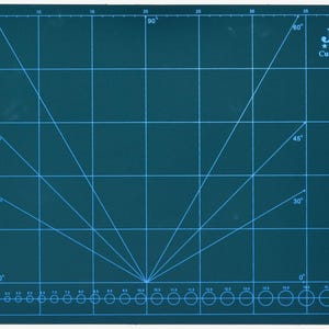 Leathercraft Tool 450x300mm A3 PVC Sheet Board Double Sided Cutting Mat, with Grids and Measurements, for Leatherworking Paper Cutting
