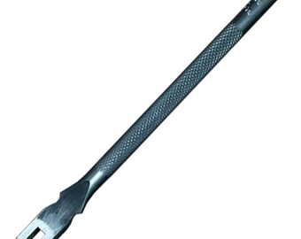 Oka Diamond Hole Punch 5.5mm 2 Prongs Leathercraft Stitch Punch Pricking Iron Leather Stitching Chisel Leatherworking Hand Sewing Tool