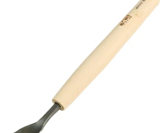 Michihamono 24mm Woodworking Tool Tendo Wood Carving Spoon Gouge, with High Speed Steel Blade, to Carve Concave Areas in Wood