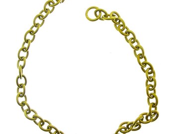 Cadena de latón para llaves o billeteras de cuero, 500 mm, para carteras, bolsos y llaveros de cuero.