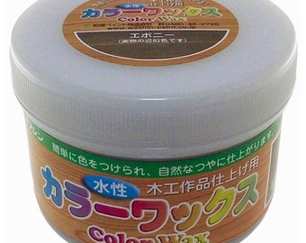 Washin Paint Color Wax 200g Tallado en madera Acabado de madera a base de agua Negro Acuoso Secado rápido Pasta de tinción japonesa Polaco, para carpintería