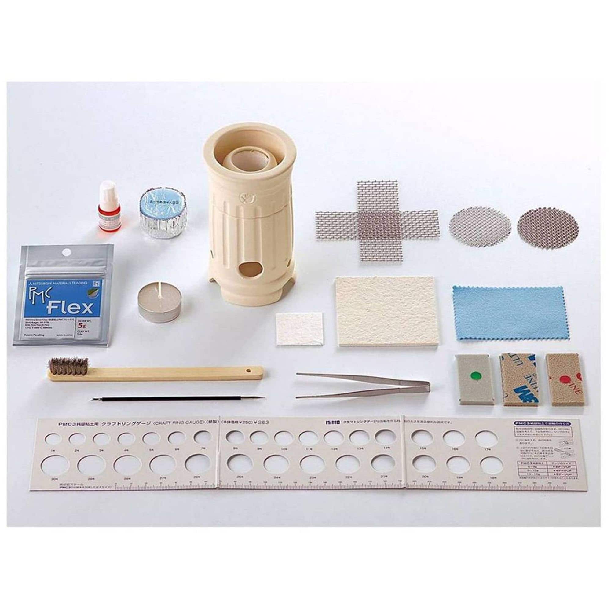 PMC Flex Mini Pot Starter Kit Precious Metal Silver Clay Tools Set