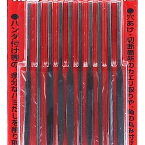 E-Value Tool Kit 10 piece Craft Precision Needle File Set, for Filing & Shaping Metal, Wood and Plastic