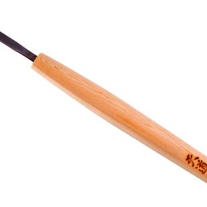 Michihamono Tendo 6mm Very Shallow U Gouge Japanese Wood Carving Woodworking Chisel Tool, with High Speed Steel Blade, for Wood Work