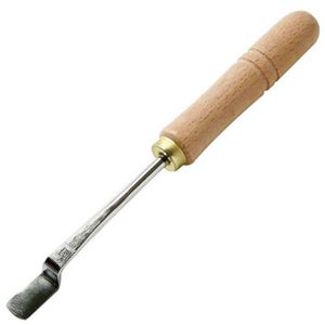 Craft Sha Japanese Leathercraft Tool Purse Clasp Folder Leatherwork Creaser Tucker, with Wooden Handle, to Tuck Leather & Gussets