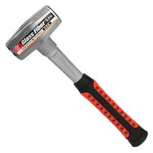 SK11 Mini Sledge Club Lump Crack Thor Hammer Mallet 900g Head Heavy Duty Fiberglass Non Slip Grip Masonry Stone Work Demolition Landscaping