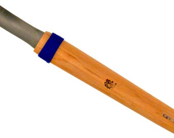 Michihamono Japanese Wood Carving 18mm Spoon Gouge Short Front Bent Woodcarving Tool, with High-Speed Steel Blade, for Woodworking