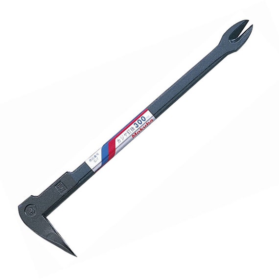Mokuba C 7 Carpentry Tool 300mm Carbon Steel Dual Ended Woodworking Claw Bar Nail Puller for Removing Nails in Wood