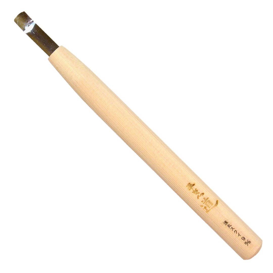 Michihamono Japanese Wood Carving Tool 9mm Short Bent Shallow U Gouge ...