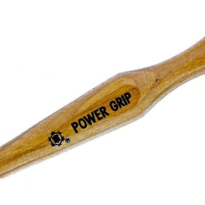 Mikisyo Power Grip Japanisches PMC & Holzschnitzbeitel-Werkzeug 4,5 mm Flach Holzschnitzerei U Gouge, mit Holzgriff, für die Holzbearbeitung