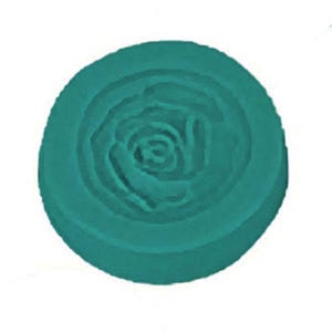 PMC Precious Metal Clay Silver 17 mm Stampo a pressione in silicone a forma di rosa per ciondolo, per la creazione di gioielli
