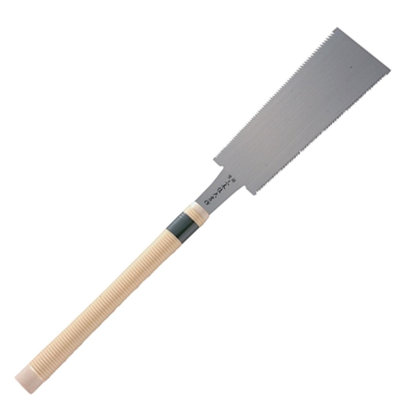 Daikichi Mikisumi 210mm Japanese Ryoba Nokogiri Double Edged Rip Cross Cut Pull Saw for Wood, with Wooden Handle, for Rip & Cross Cutting