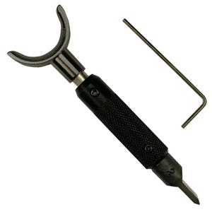 Oka Pro Adjustable Swivel Knife Medium 11mm Leathercraft Tool, with Built-in Miniature Precision Bearing, for Leather Carving
