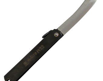 Navaja plegable japonesa Higonokami de 120 mm, extragrande, para tallar madera, tallar madera y cortar en general.