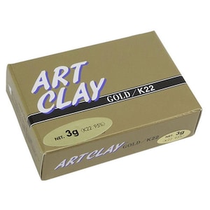 Art Clay Gold k22 Precious Metal Clay PMC 22 Carat 916 Gold Clay 3g Gold image 1