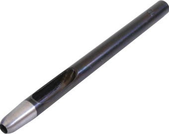 Craft Sha Leathercraft Precision Round Hole Punch 3.0mm 1/8 Inch Steel Cutting Tool for Belts Straps Leathercraft DIY Projects