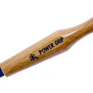 Mikisyo パワーグリップ 日本製 木彫り 手彫り ノミツール 9mm 木彫り 浅型 U型 ガウジ 木製ハンドル付き 木工用