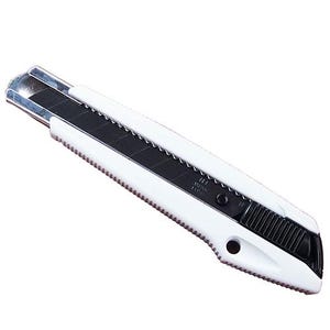 NT Cutter MNCR-L1R Xtra Sharp Blade Utility Knife 18mm Snap Auto Lock Box Cutter Ergonomic Grip Stainless Blade Track for Heavy Cutting